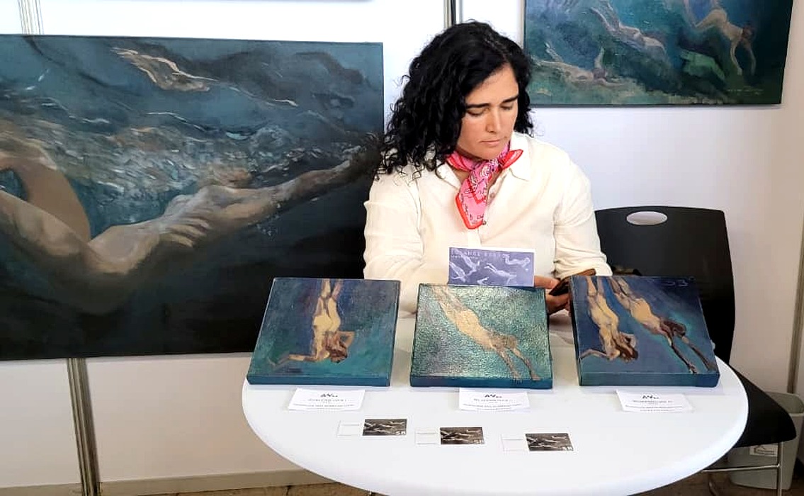 Solange Barros, artista y arquitecta chilena en exposición de arte